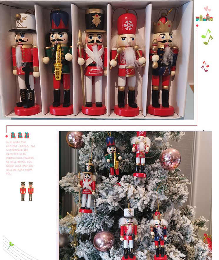 Nutcracker Figurine - 5/6 sztuk dekoracje na boże narodzenie