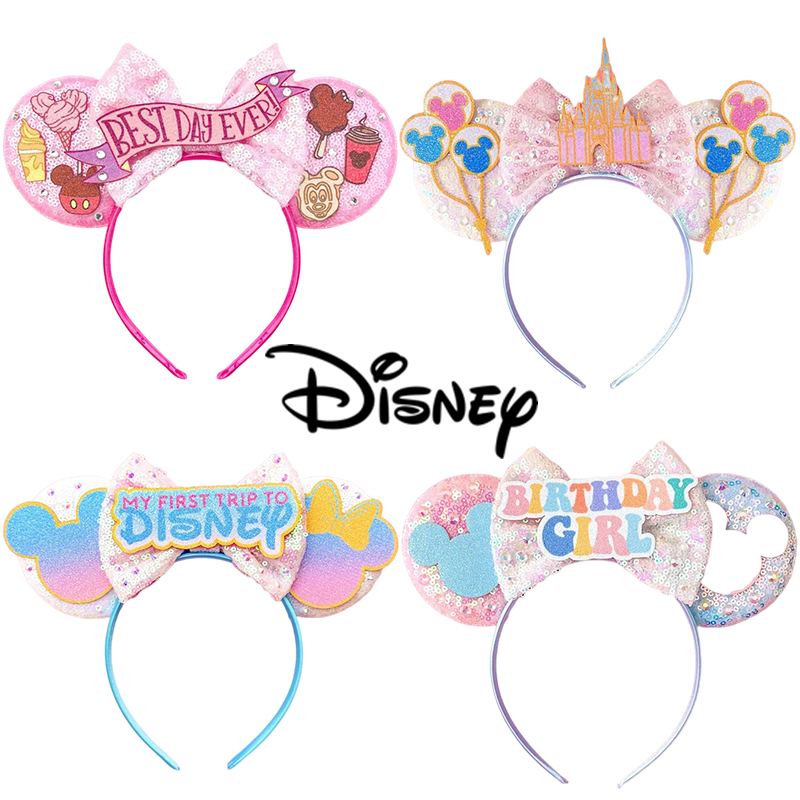 Ribbon Bow Gift - Disney urodzinowe dziewczęce uszy myszki miki