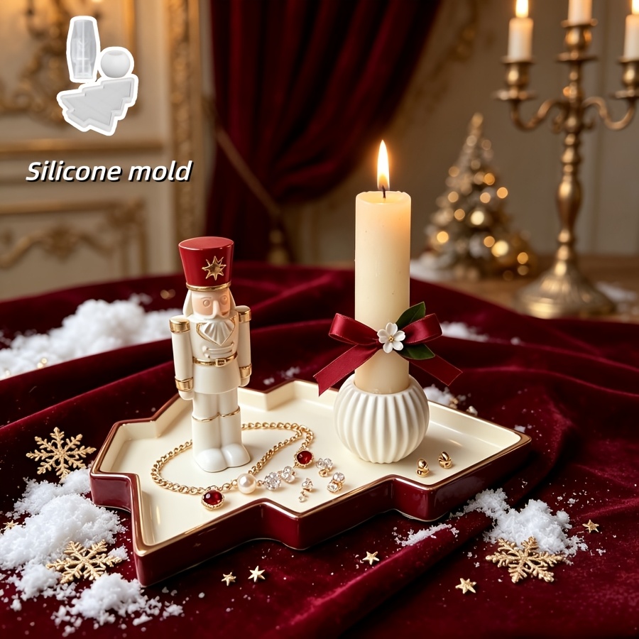 Nutcracker Figurine - 3 szt. foremki silikonowe w kształcie