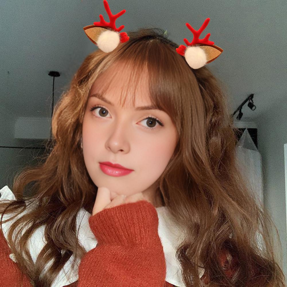 Reindeer Antlers Headband - Klipsy do włosów z rogami renifera