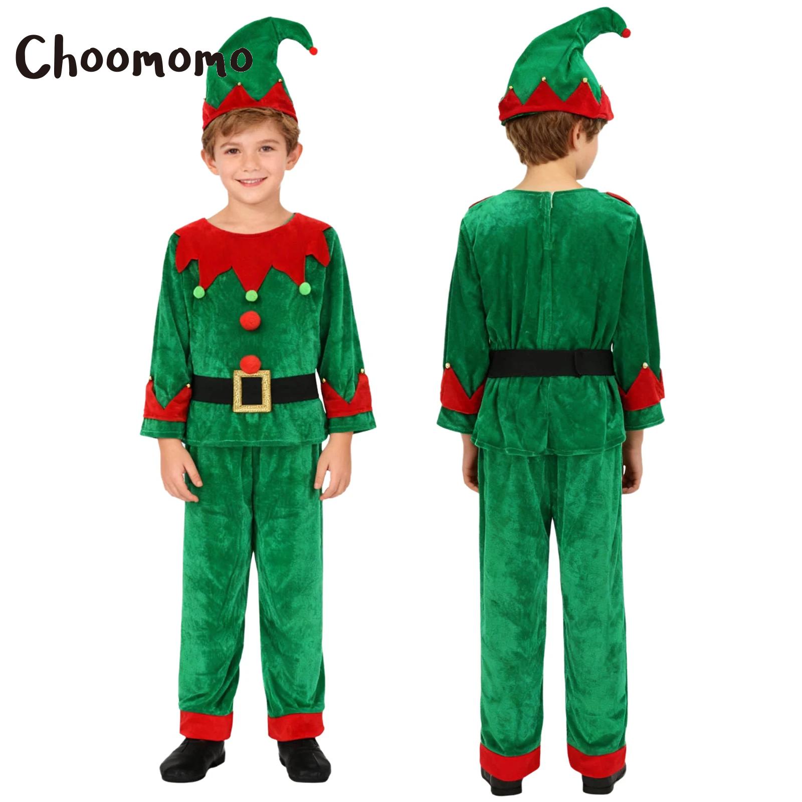 Elf Costume Christmas - Strój Świąteczny dla Chłopca Elf Święty