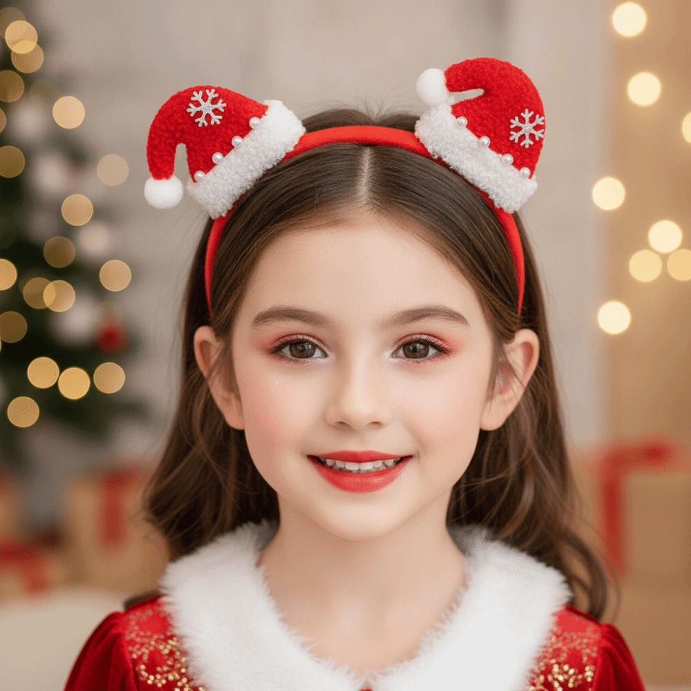 Błyszcząca cekinowa opaska świ – Santa Hat Plush recenzja i cena