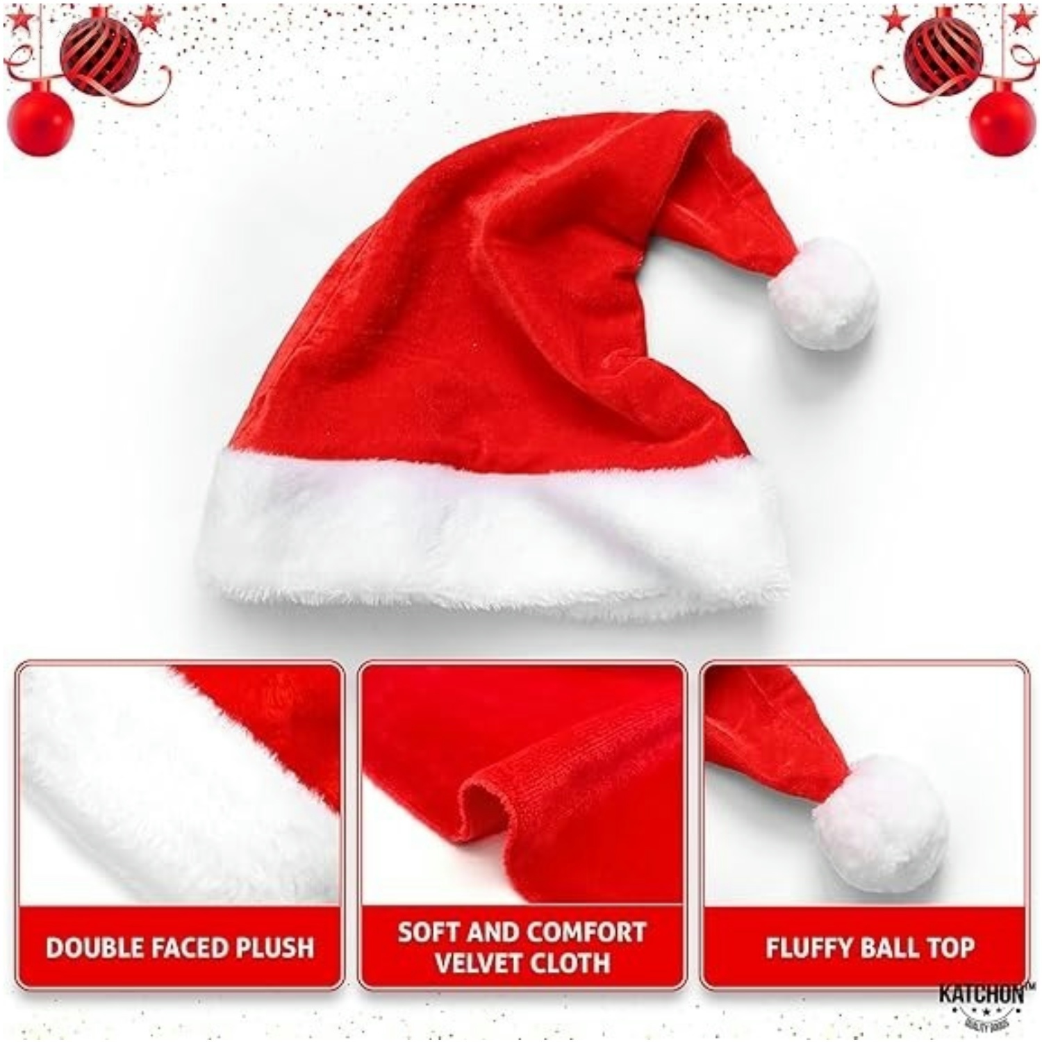 Zestaw puszystych czerwonych c – Santa Hat Plush recenzja i cena