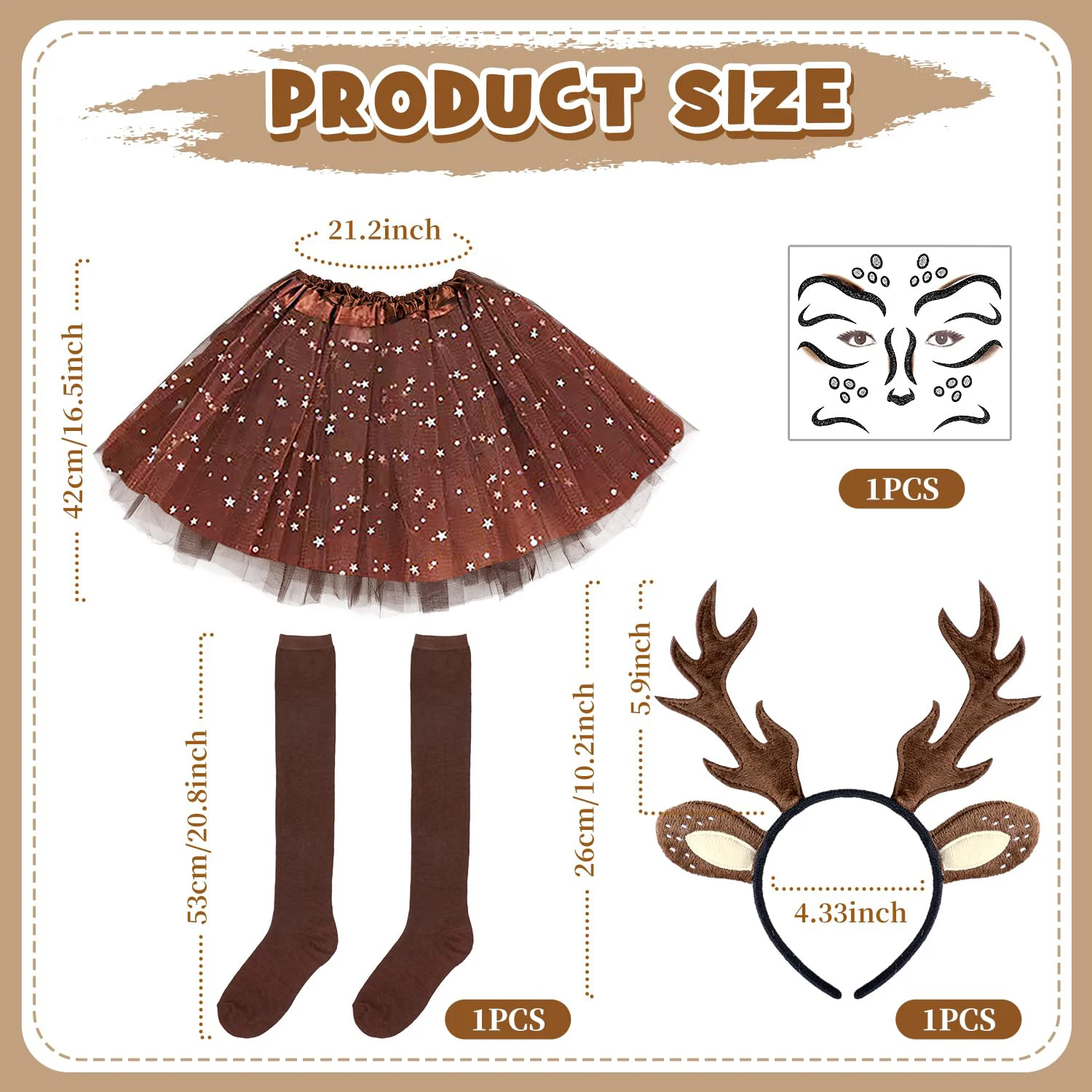 Strój Karnawałowy Jelenia Dams – Reindeer Antlers Headband recenzja i cena