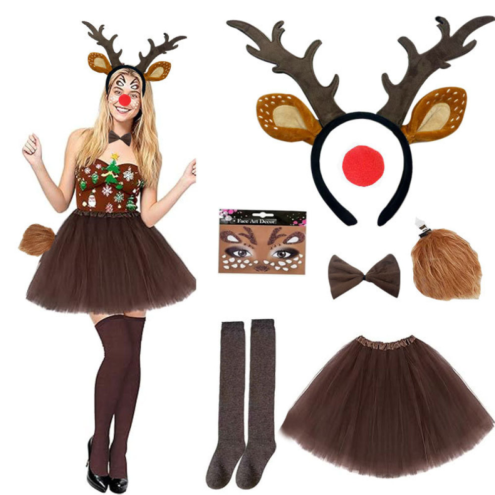 Opaska na głowę z rogami renif – Reindeer Antlers Headband recenzja i cena
