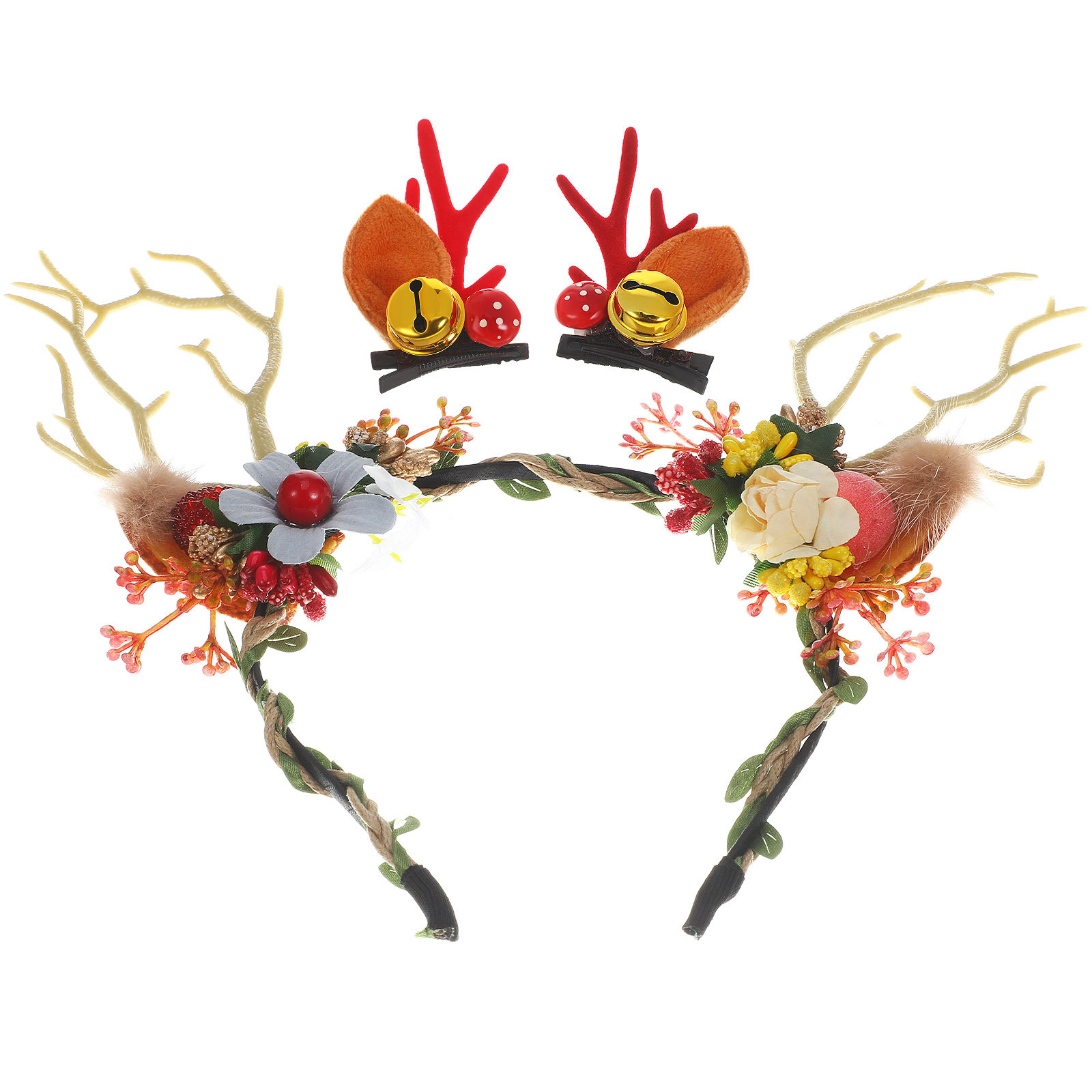 1 zestaw opaski z rogami renif – Reindeer Antlers Headband recenzja i cena
