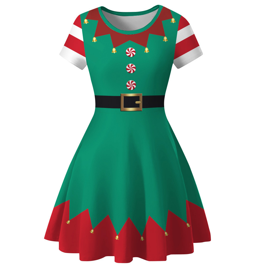 Sukienka dla dziewczynek na pr – Elf Costume Christmas recenzja i cena