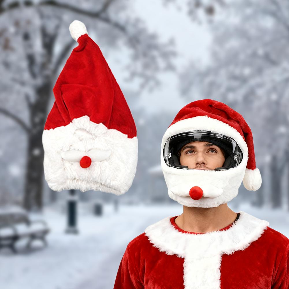 Śmieszny pokrowiec na kask mot – Santa Hat Plush recenzja i cena
