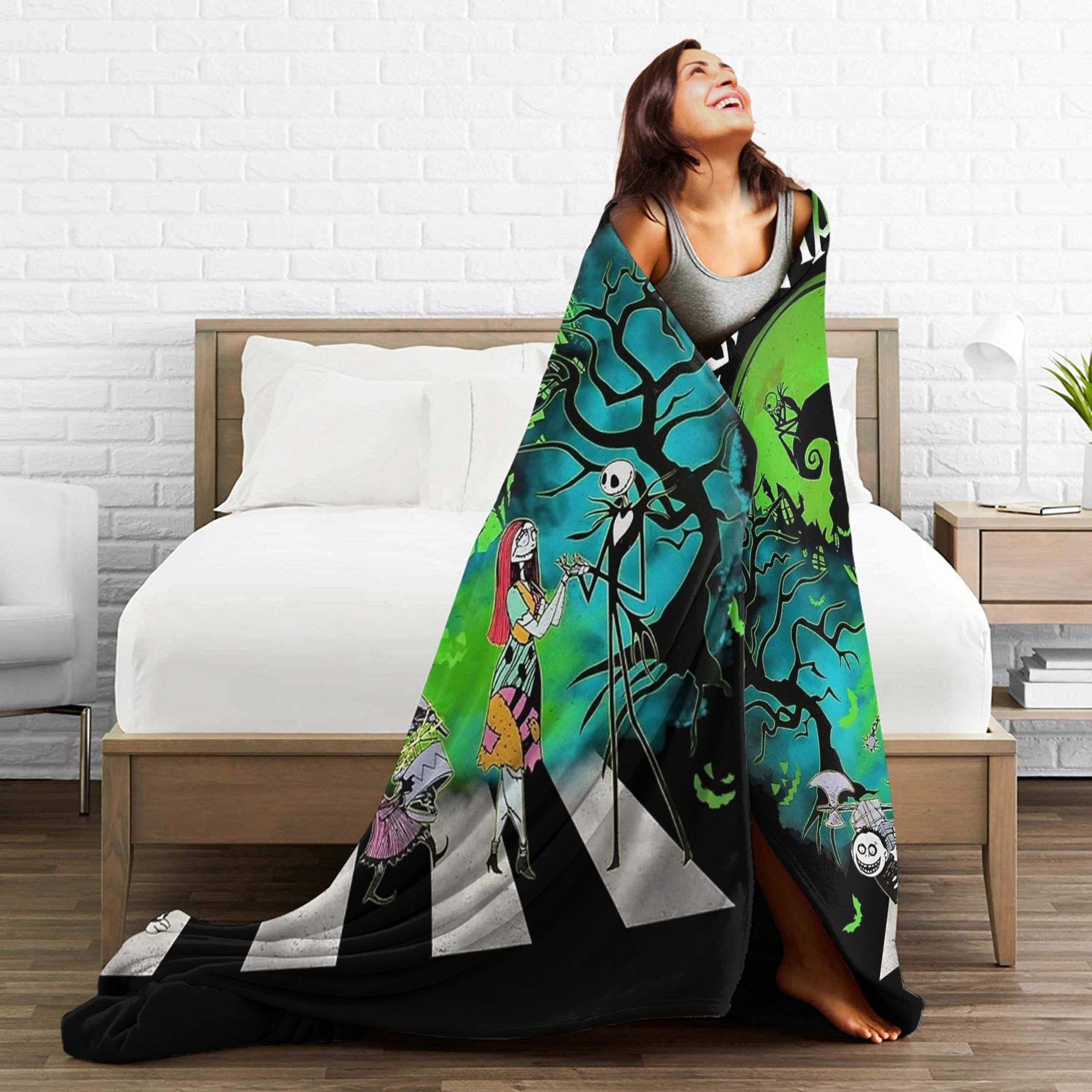 Koc flanelowy Oogie Boogie Man – Christmas Throw Blanket recenzja i cena