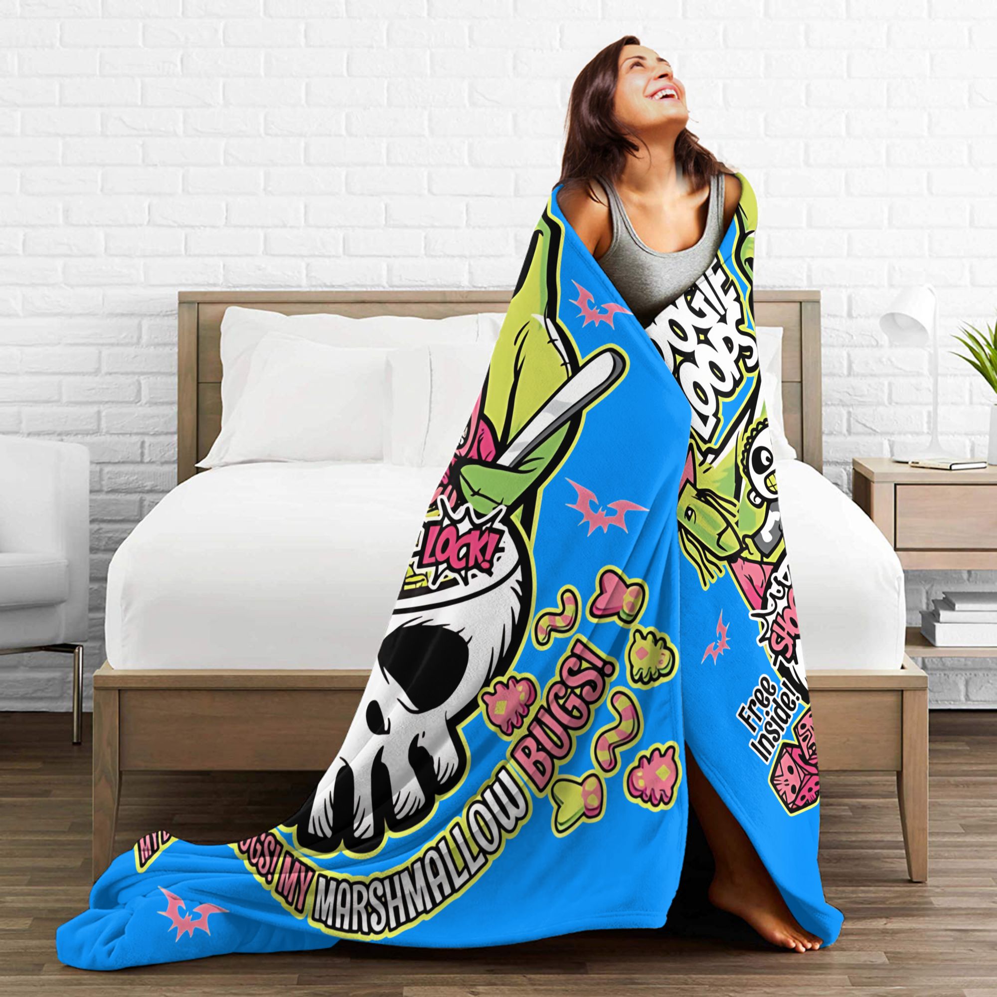 Oogie Boogie Loops Halloween K – Christmas Throw Blanket recenzja i cena